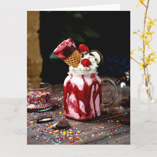 Nationaler Spumoni-Tag Karte (Gelbe Blume)