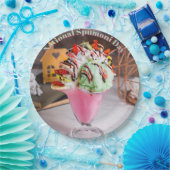 Nationaler Spumoni-Tag Pappteller (Party)