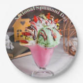 Nationaler Spumoni-Tag Pappteller (Vorderseite)