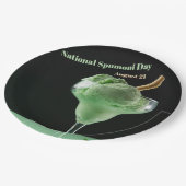 Nationaler Spumoni-Tag Pappteller (Schrägansicht)