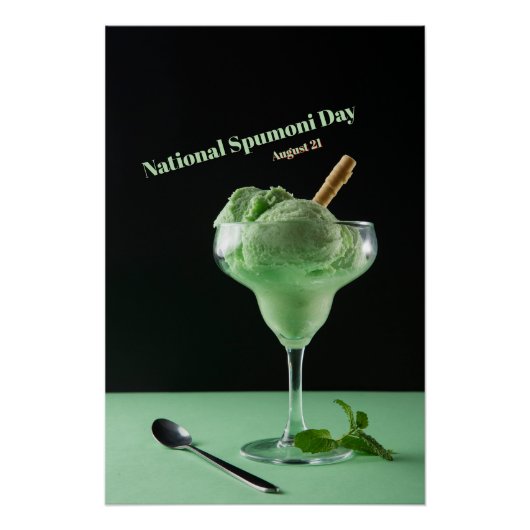 Nationaler Spumoni-Tag Poster (Vorderseite)