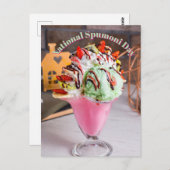 Nationaler Spumoni-Tag Postkarte (Vorne/Hinten)