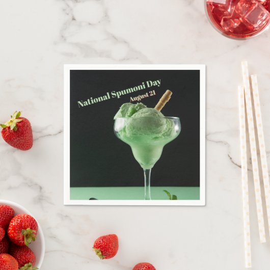 Nationaler Spumoni-Tag Serviette (Beispiel)