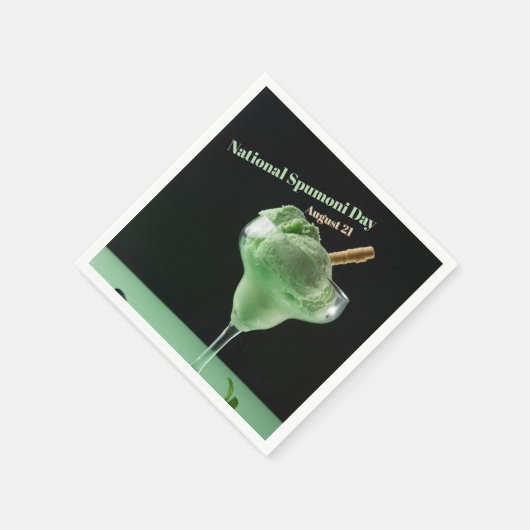 Nationaler Spumoni-Tag Serviette (Ecke)