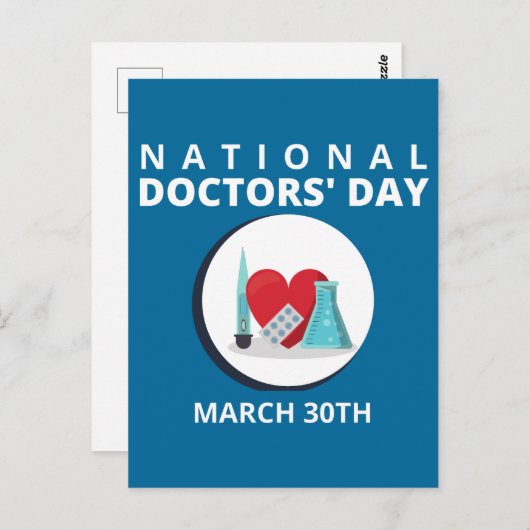 Nationaler Tag der Ärzte Postkarte (Vorne/Hinten)
