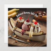 Nationaler Tag der Bananensplit (Vorne/Hinten)