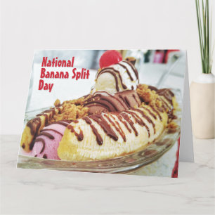 Nationaler Tag der Bananensplit Karte