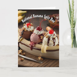 Nationaler Tag der Bananensplit Karte