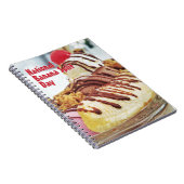 Nationaler Tag der Bananensplit Notizblock (Rechte Seite)