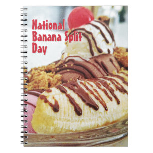 Nationaler Tag der Bananensplit Notizblock