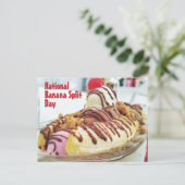 Nationaler Tag der Bananensplit Postkarte (Stehend Vorderseite)