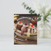 Nationaler Tag der Bananensplit Postkarte (Stehend Vorderseite)