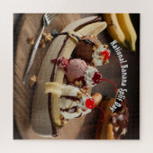 Nationaler Tag der Bananensplit Puzzle (Horizontal)