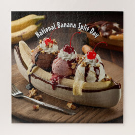 Nationaler Tag der Bananensplit Puzzle