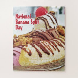 Nationaler Tag der Bananensplit Puzzle
