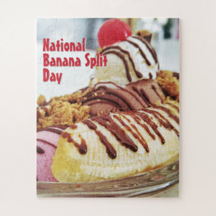 Nationaler Tag der Bananensplit Puzzle