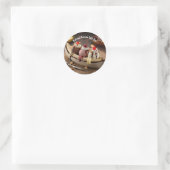 Nationaler Tag der Bananensplit Runder Aufkleber (Tasche)