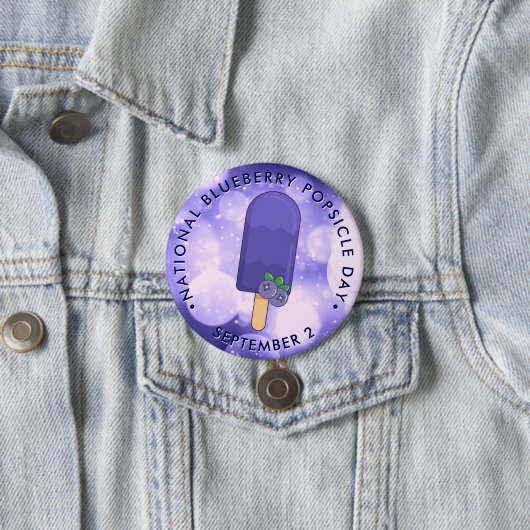 Nationaler Tag der Blaubeere Button (Beispiel)