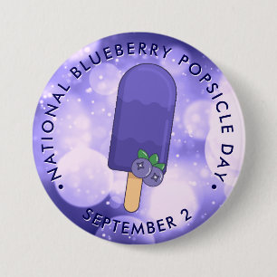 Nationaler Tag der Blaubeere Button