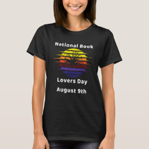 Nationaler Tag der Buchliebhaber mit Retro Design T-Shirt