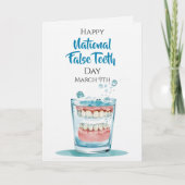 Nationaler Tag der falschen Zähne  | 9. März Karte (Vorderseite)