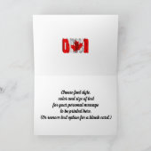 Nationaler Tag der Flagge Kanadas Karte (Innenseite)