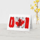 Nationaler Tag der Flagge Kanadas Karte (Gelbe Blume)