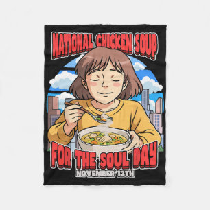 Nationaler Tag der Hühnersuppe für die Seele 12. N Fleecedecke
