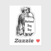 Nationaler Tag der Hunde Aufkleber (Blatt)