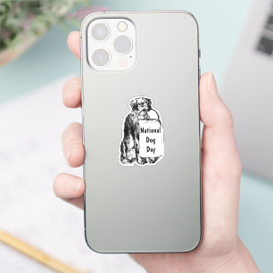Nationaler Tag der Hunde Aufkleber