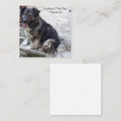 Nationaler Tag der Hunde Mitteilungskarte (Vorne/Hinten)