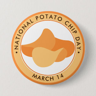 Nationaler Tag der Kartoffelchips Button