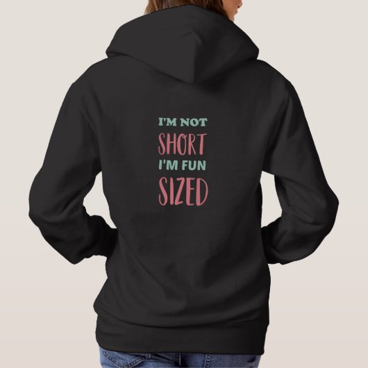 Nationaler Tag der Kurzen Mädchenbewertung Hoodie (Rückseite)