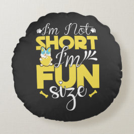 Nationaler Tag der Kurzen Mädchenbewertung Rundes Kissen