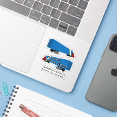 Nationaler Tag der LKW-Fahrer Aufkleber (Laptop mit iPhone)