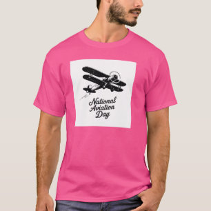 Nationaler Tag der Luftfahrt Vektor-Design T-Shirt
