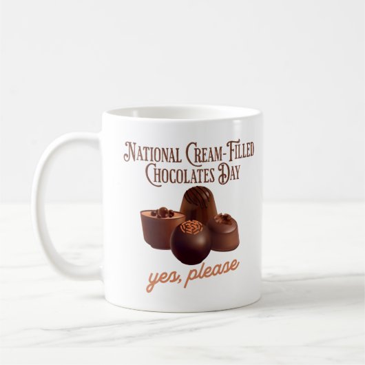 Nationaler Tag der Schokolade mit Creme Kaffeetasse (Links)