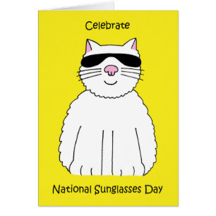 Nationaler Tag der Sonnenbrillen 27. Juni Katze mi