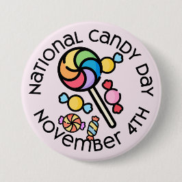 Nationaler Tag der Süßigkeiten Button