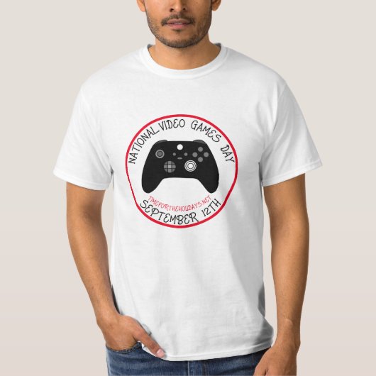 Nationaler Tag der Videospiele, 12. September T-Shirt (Vorderseite)