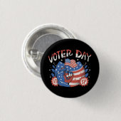 Nationaler Tag der Wählerregistrierung Button (Vorne & Hinten)