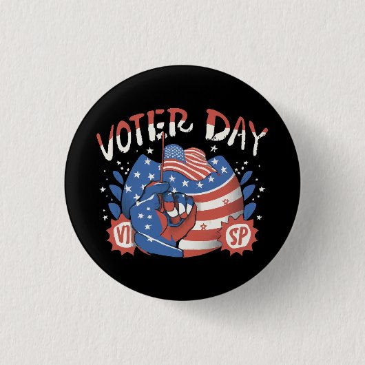 Nationaler Tag der Wählerregistrierung Button (Vorderseite)