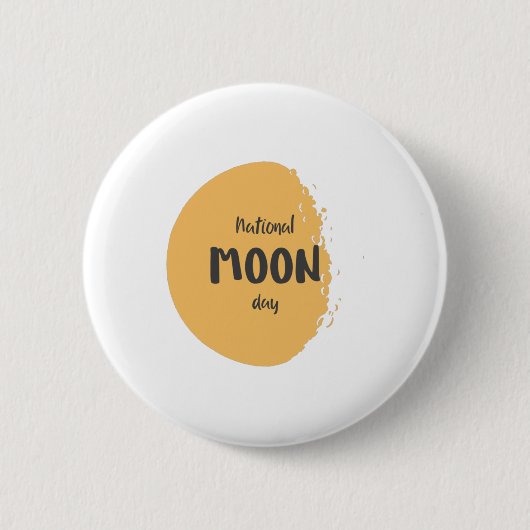 Nationaler Tag des Mondes Button (Vorderseite)