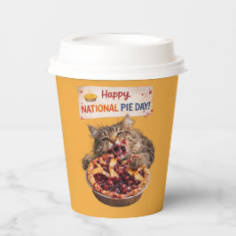Nationaler Tag des Torte Katzen-Papierbecher Pappbecher