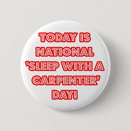 Nationaler Tag "Schlafen mit Zimmermann" Button (Vorderseite)