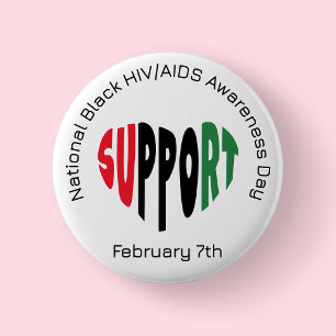 Nationaler Tag zur Sensibilisierung für HIV/AIDS b Button