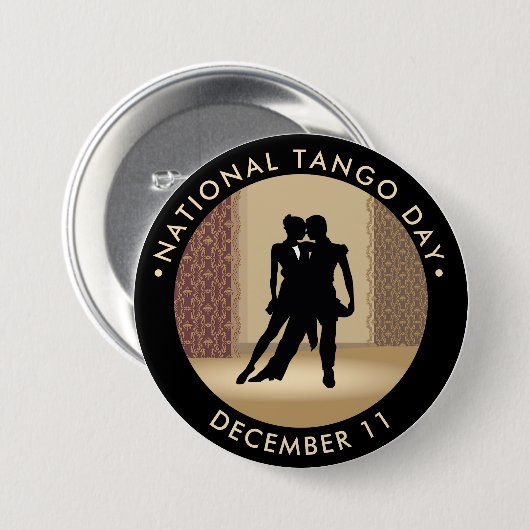 Nationaler Tango-Tag, Tänzer Button (Vorne & Hinten)
