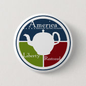 Nationaler Tee-Party-Revolutions-Knopf Button (Vorderseite)