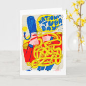 Nationaler Tuba-Tag am 3. Mai Karte (Gelbe Blume)