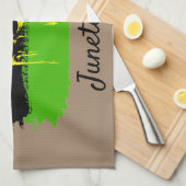 Nationaler Unabhängigkeitstag der Junitag Geschirrtuch (Viertel Falte)